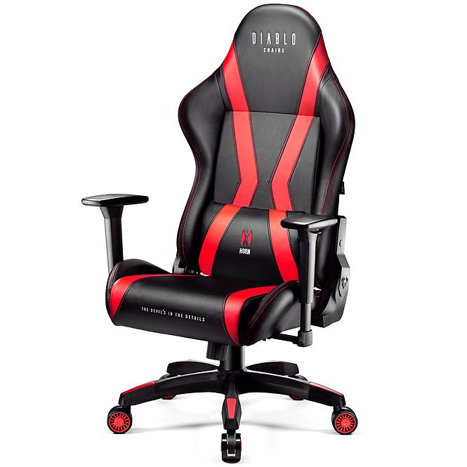Gamer szék King Diablo X-Horn 2.0 fekete/piros