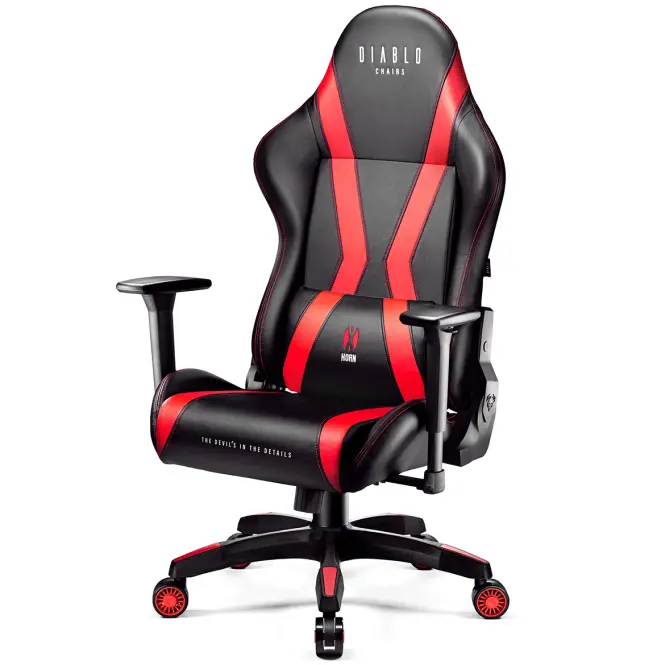 Gamer szék King Diablo X-Horn 2.0 fekete/piros,5