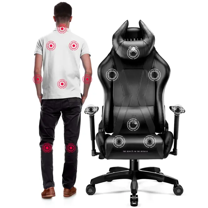 Gamer szék King Diablo X-Horn 2.0 fekete,8