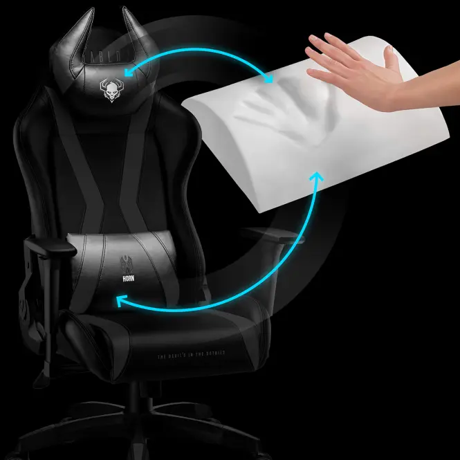 Gamer szék King Diablo X-Horn 2.0 fekete,18