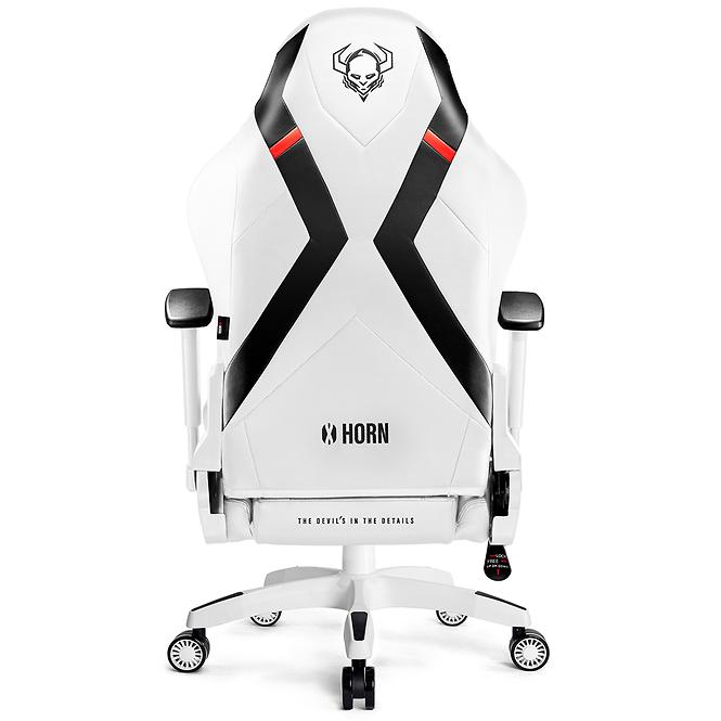 Gamer szék King Diablo X-Horn 2.0 fehér/fekete