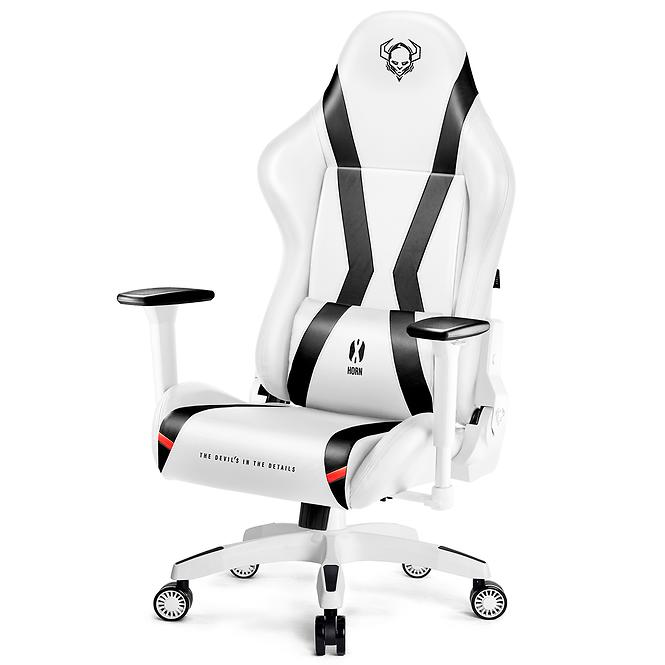Gamer szék King Diablo X-Horn 2.0 fehér/fekete