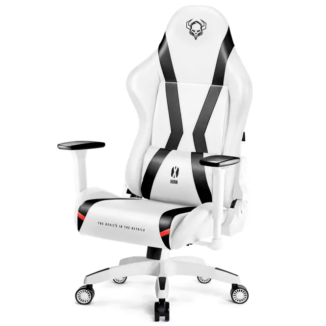 Gamer szék King Diablo X-Horn 2.0 fehér/fekete,5