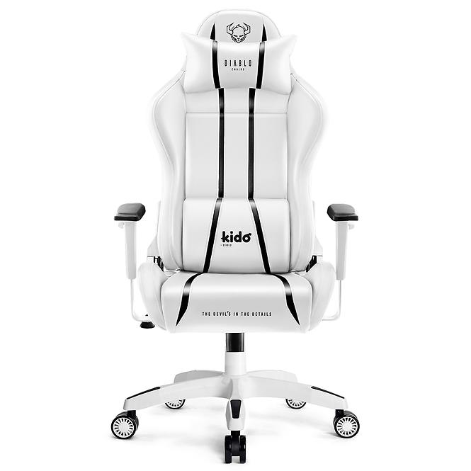 Gamer szék gyerekeknek Diablo X-One 2.0 fehér/fekete
