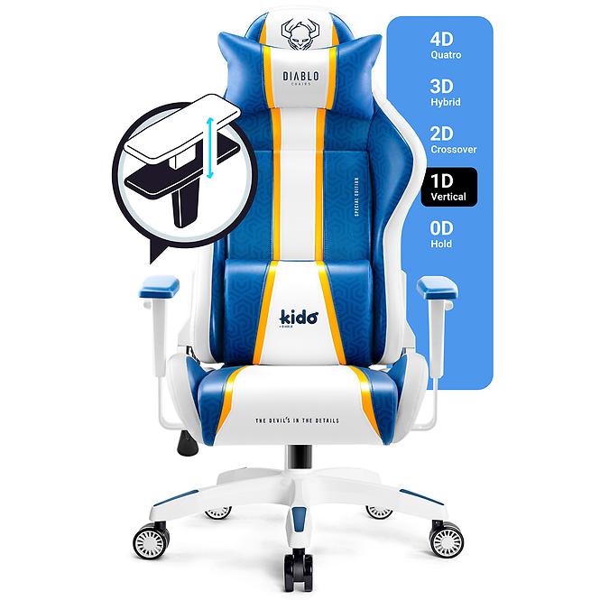 Gamer szék gyerekeknek Diablo X-One 2.0 aqua blue