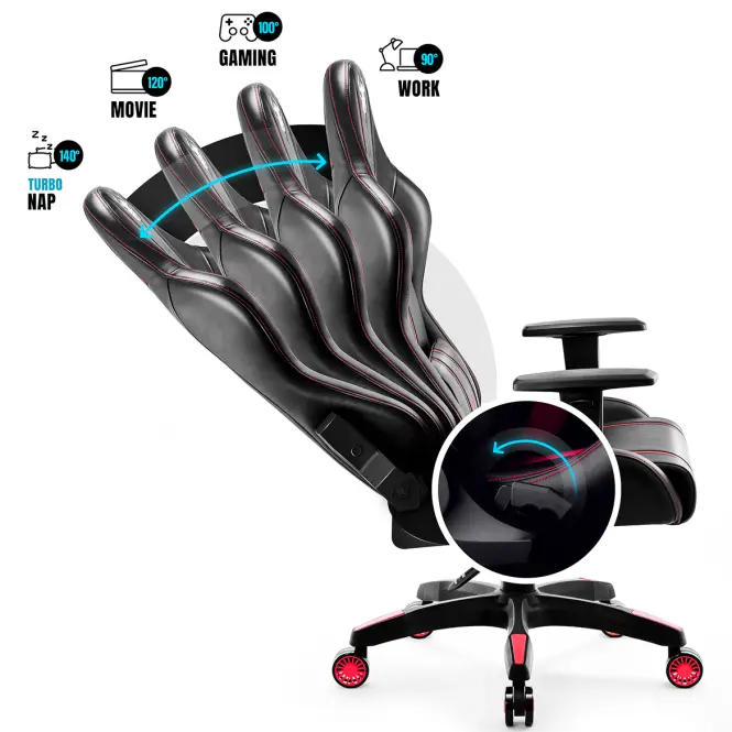 Gamer szék Normal Diablo X-One 2.0 fekete/piros,8