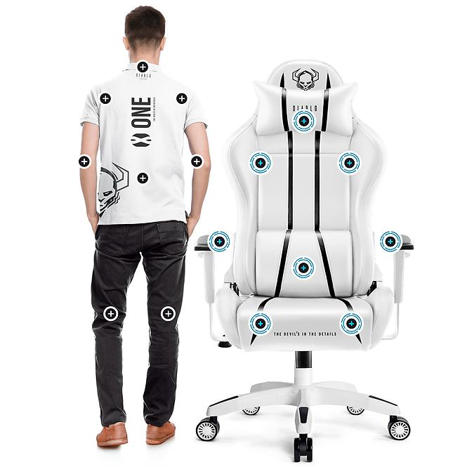 Gamer szék Normal Diablo X-One 2.0 fehér/fekete