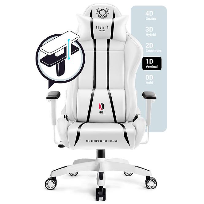 Gamer szék Normal Diablo X-One 2.0 fehér/fekete