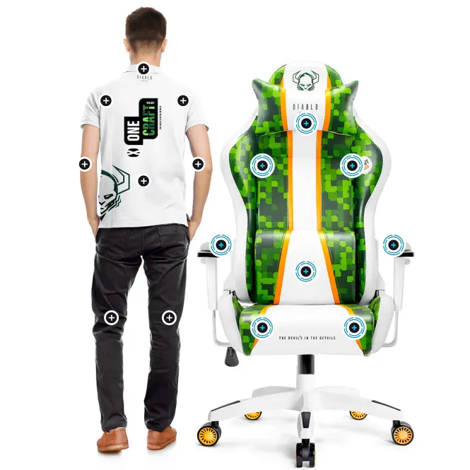 Gamer szék Normal Diablo X-One 2.0 fehér/antracit,9