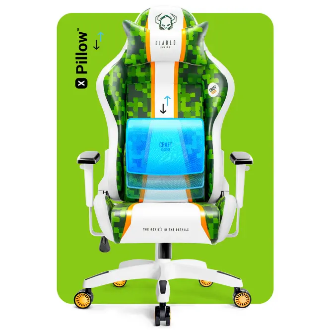 Gamer szék Normal Diablo X-One 2.0 fehér/antracit,10