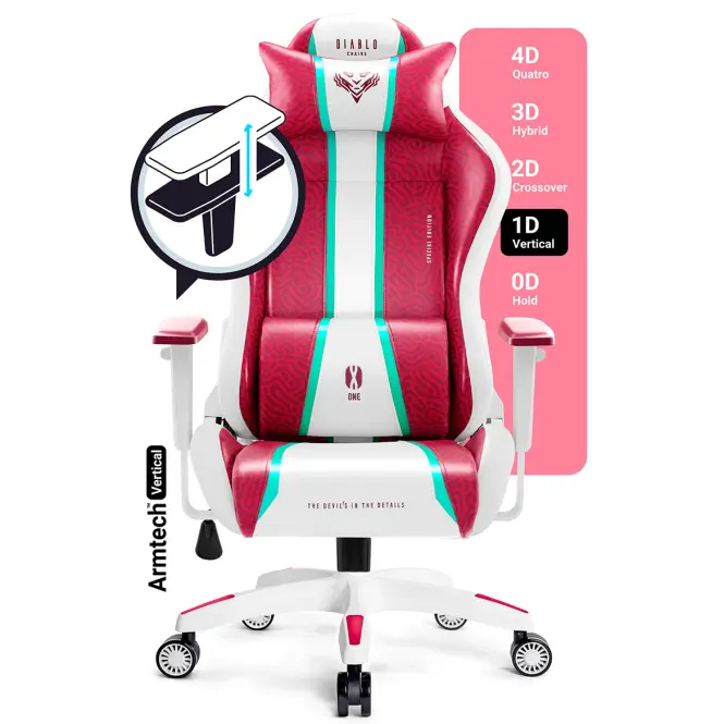 Gamer szék Normal Diablo X-One 2.0 candy/rose,11