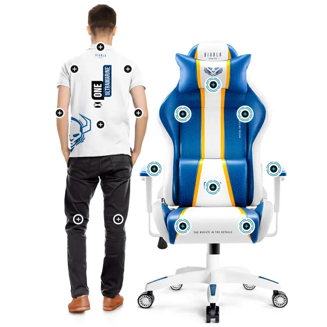 Gamer szék Normal Diablo X-One 2.0 aqua blue