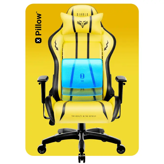 Gamer szék Normal Diablo X-One 2.0 electric yellow,10