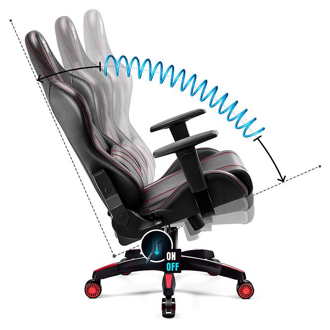 Gamer szék King Diablo X-One 2.0 fekete/piros