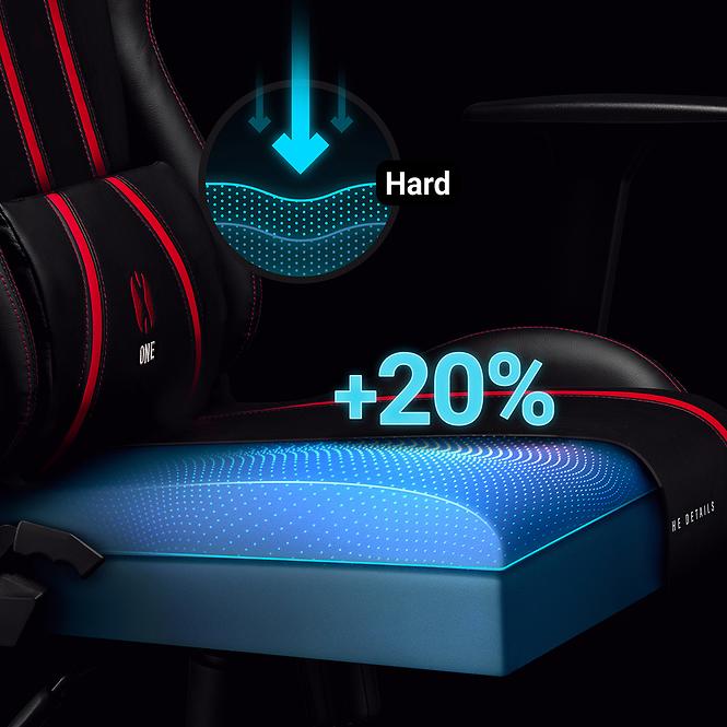 Gamer szék King Diablo X-One 2.0 fekete/piros