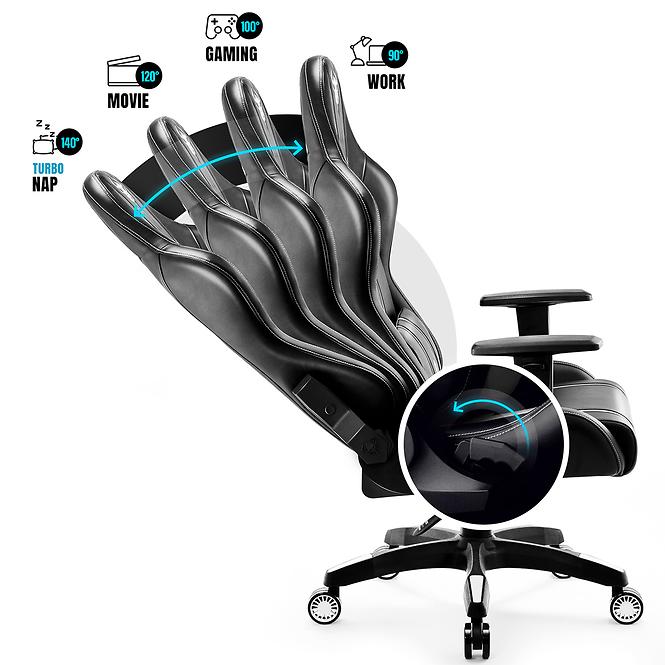 Gamer szék King Diablo X-One 2.0 fekete/fehér