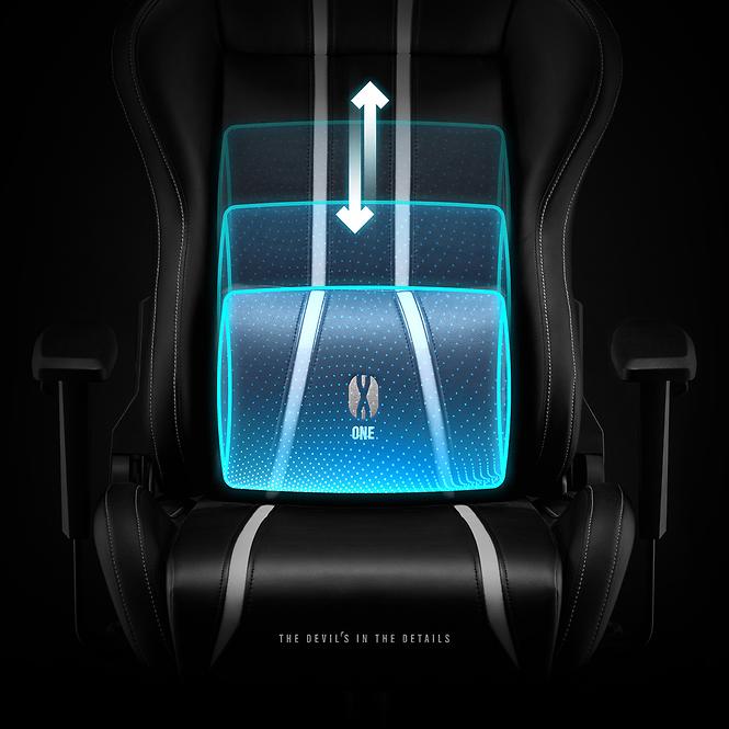 Gamer szék King Diablo X-One 2.0 fekete/fehér