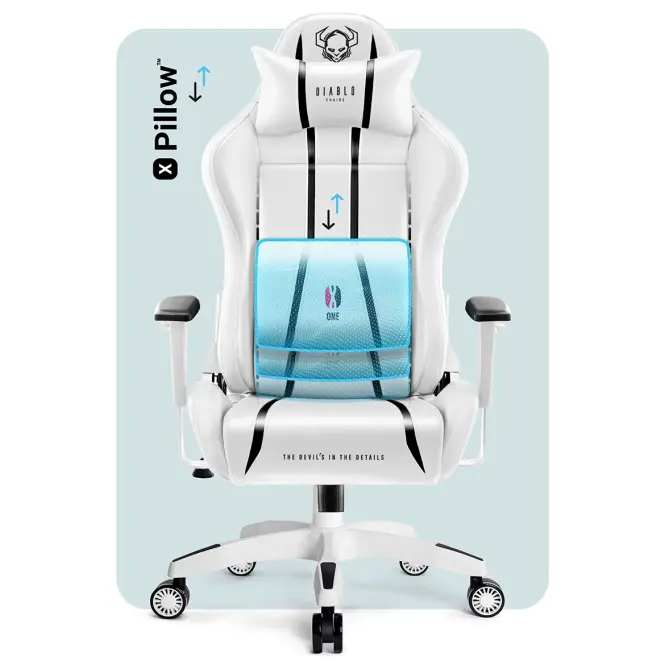 Gamer szék King Diablo X-One 2.0 fehér/fekete