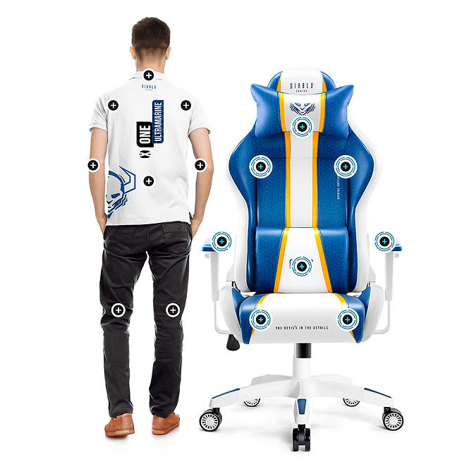 Gamer szék King Diablo X-One 2.0 aqua blue