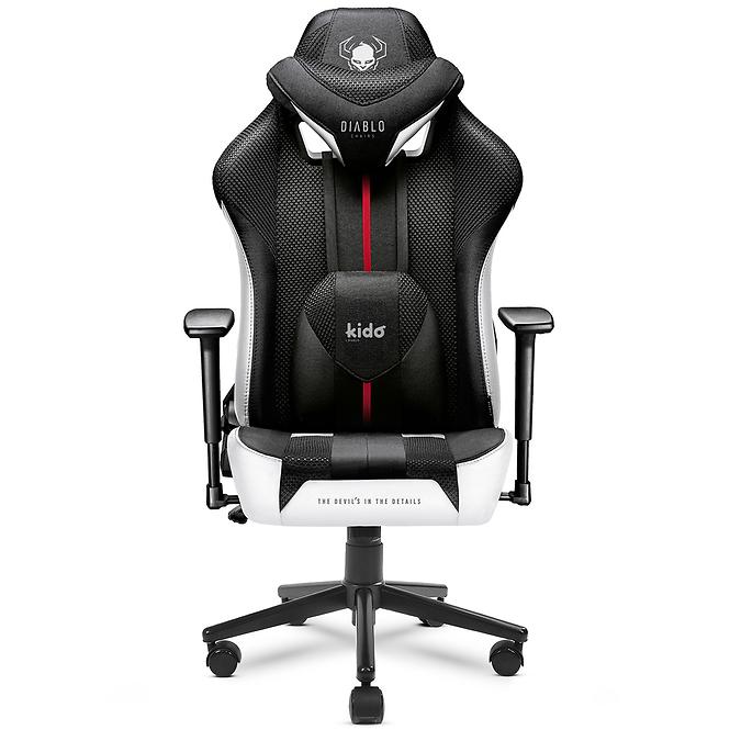 Gamer szék gyerekeknek Diablo X-Player 2.0 fehér/fekete