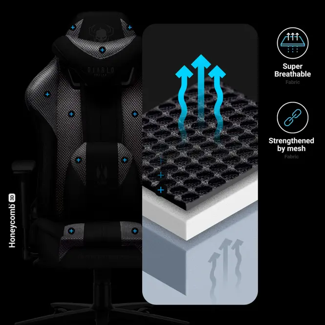 Gamer szék Normal Diablo X-Player 2.0 fekete