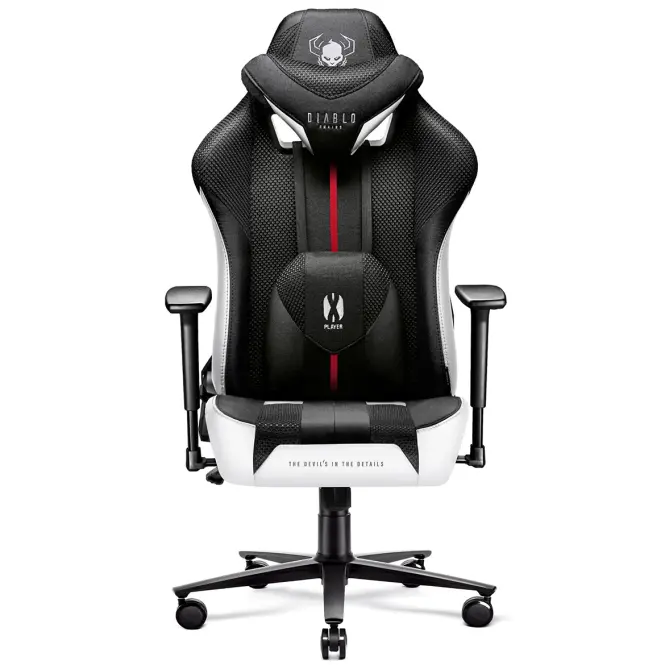 Gamer szék Normal Diablo X-Player 2.0 fehér/fekete