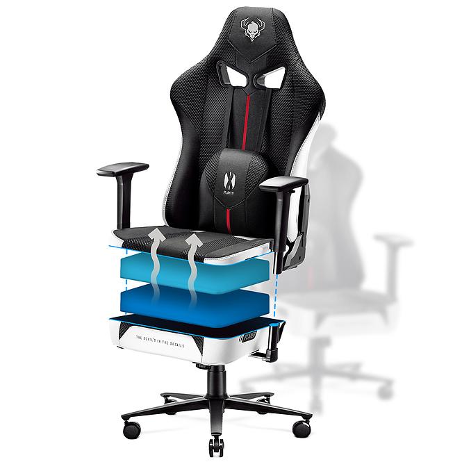 Gamer szék Normal Diablo X-Player 2.0 fehér/fekete
