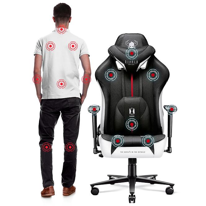 Gamer szék Normal Diablo X-Player 2.0 fehér/fekete