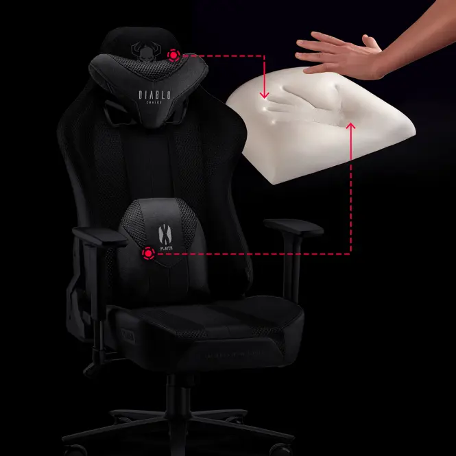 Gamer szék Normal Diablo X-Player 2.0 fehér/fekete,10