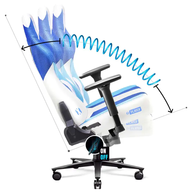 Gamer szék Normal Diablo X-Player 2.0 frost white,8
