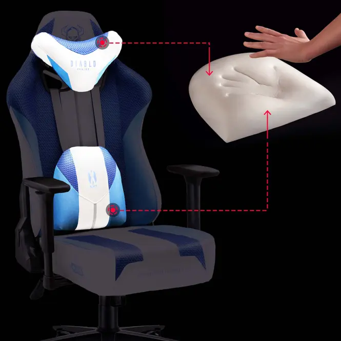 Gamer szék Normal Diablo X-Player 2.0 frost white,14