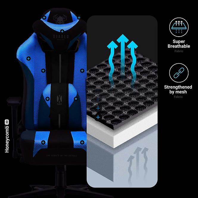 Gamer szék Normal Diablo X-Player 2.0 frost white