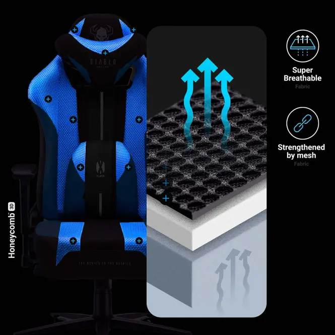 Gamer szék Normal Diablo X-Player 2.0 frost white,17