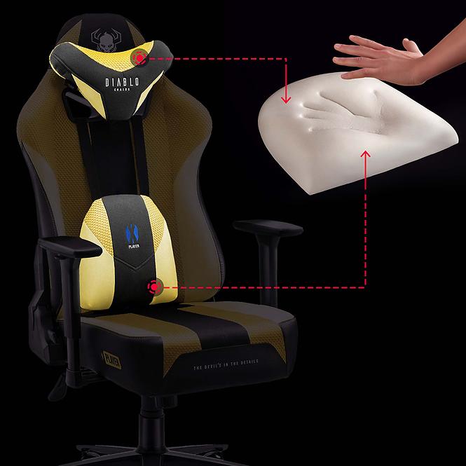 Gamer szék Normal Diablo X-Player 2.0 dark sunflower