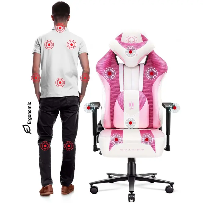 Gamer szék Normal Diablo X-Player 2.0 pink marshmallow,6