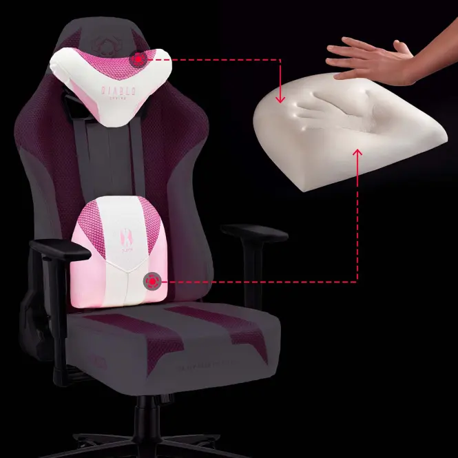 Gamer szék Normal Diablo X-Player 2.0 pink marshmallow