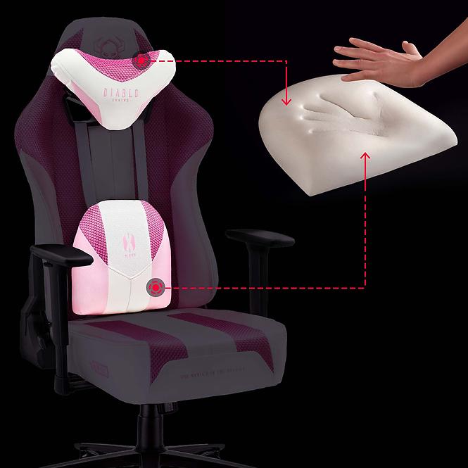 Gamer szék Normal Diablo X-Player 2.0 pink marshmallow