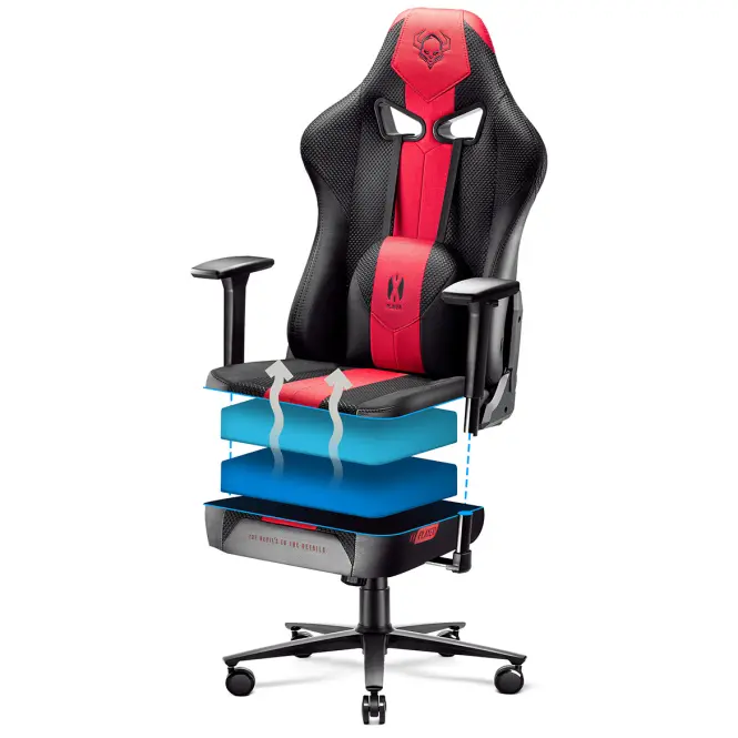 Gamer szék King  Diablo X-Player 2.0 antracit,6