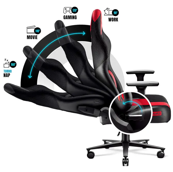 Gamer szék King  Diablo X-Player 2.0 antracit,8