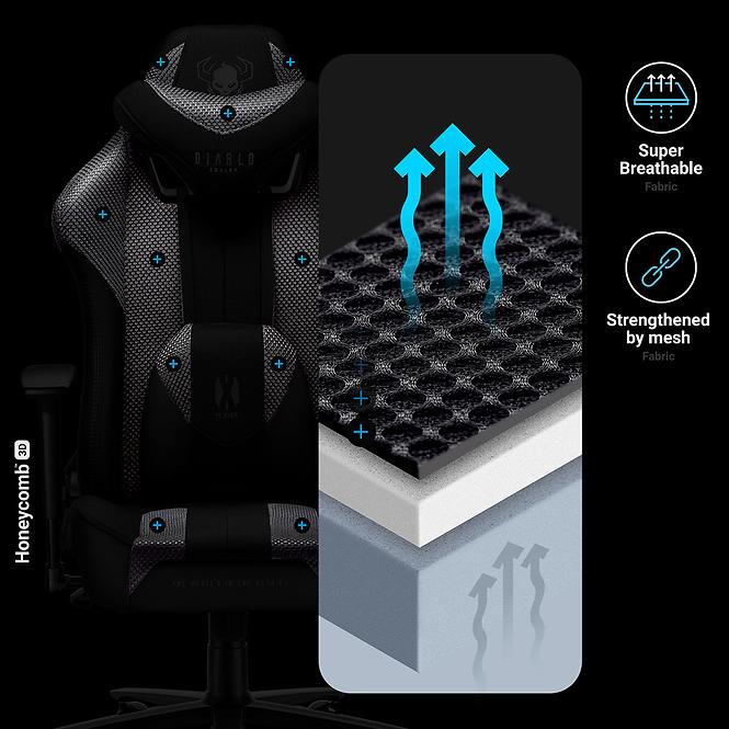 Gamer szék King  Diablo X-Player 2.0 antracit