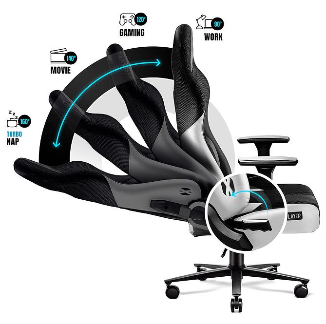 Gamer szék King  Diablo X-Player 2.0 fehér/fekete