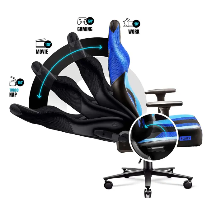Gamer szék King  Diablo X-Player 2.0 frost black