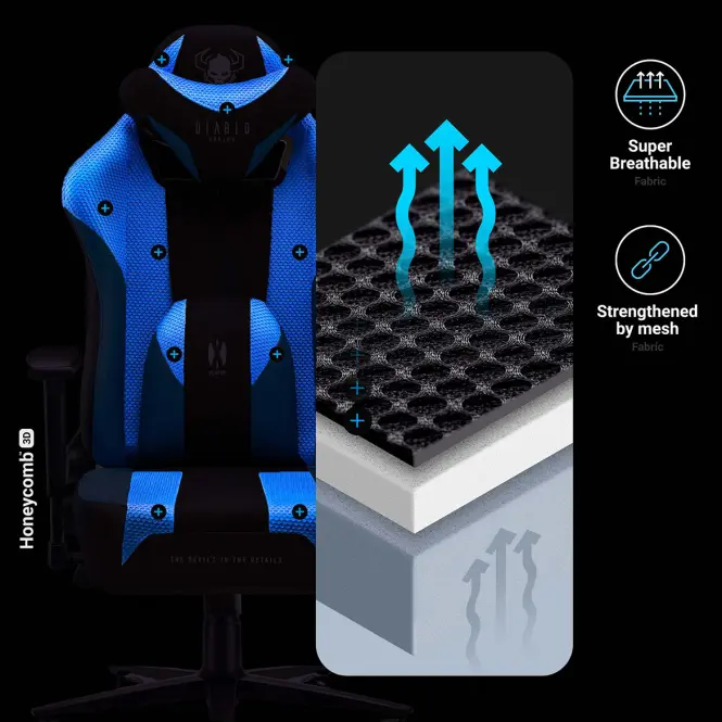 Gamer szék King  Diablo X-Player 2.0 frost black