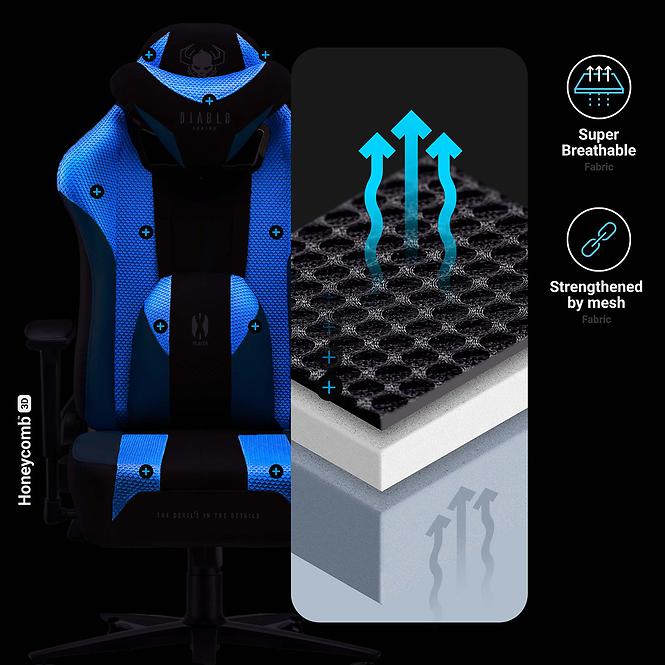 Gamer szék King  Diablo X-Player 2.0 frost black