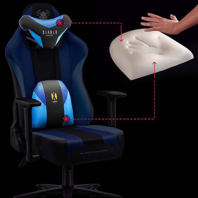Gamer szék King  Diablo X-Player 2.0 frost black