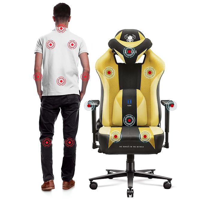 Gamer szék King  Diablo X-Player 2.0 dark sunflower