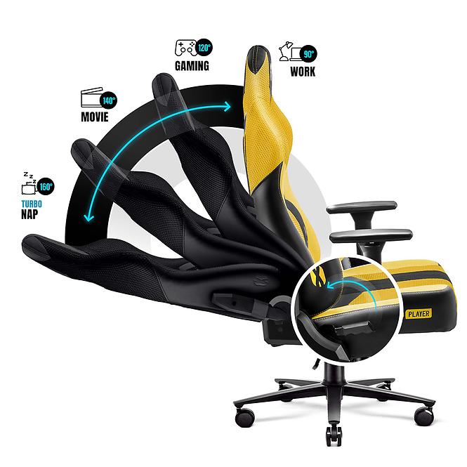 Gamer szék King  Diablo X-Player 2.0 dark sunflower,7