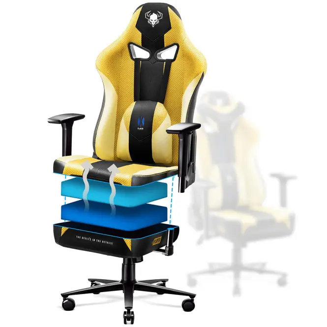 Gamer szék King  Diablo X-Player 2.0 dark sunflower,9