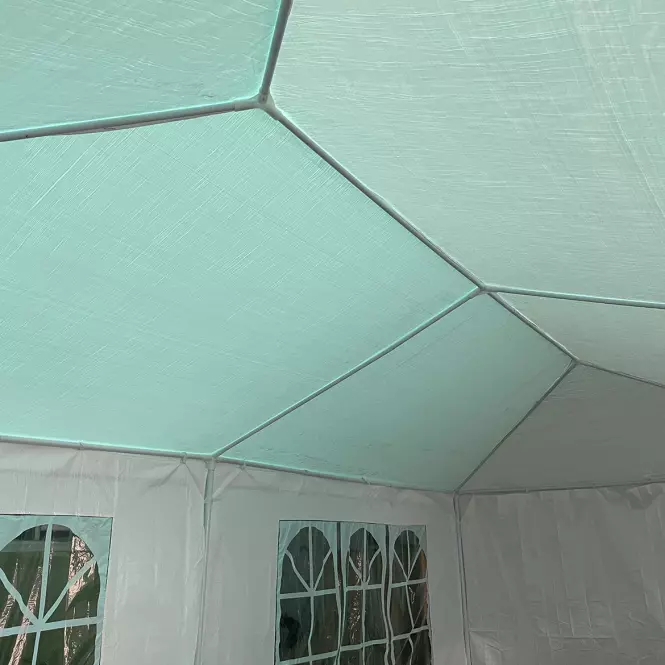 Kerti pavilon 3x6x2,7 m fehér,5