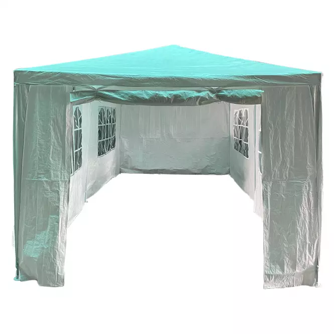 Kerti pavilon 3x6x2,7 m fehér,6